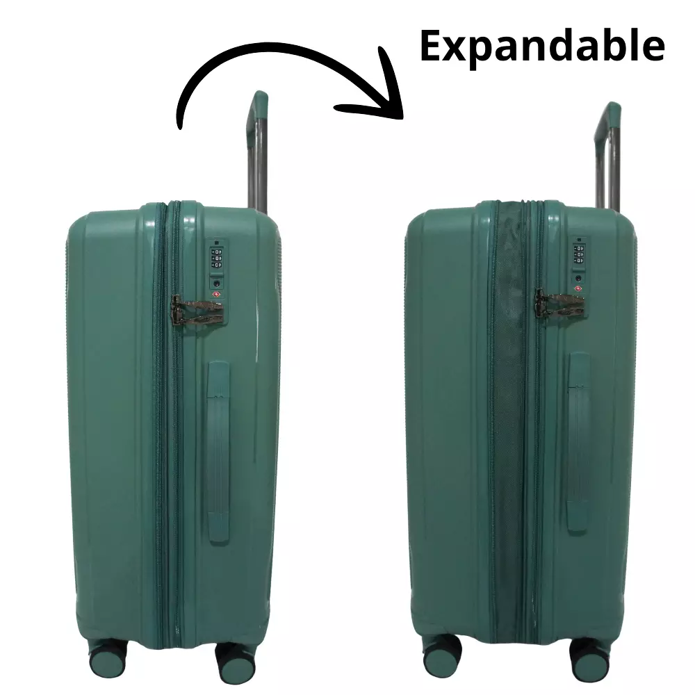 Navy Club Aulus Koper Hardcase - Fiber PP 4 Roda Putar TSA Lock - Size 20/24 Inch