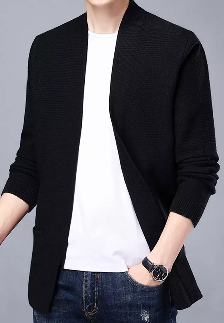 Knitted Texture Cardigan BD-M8128