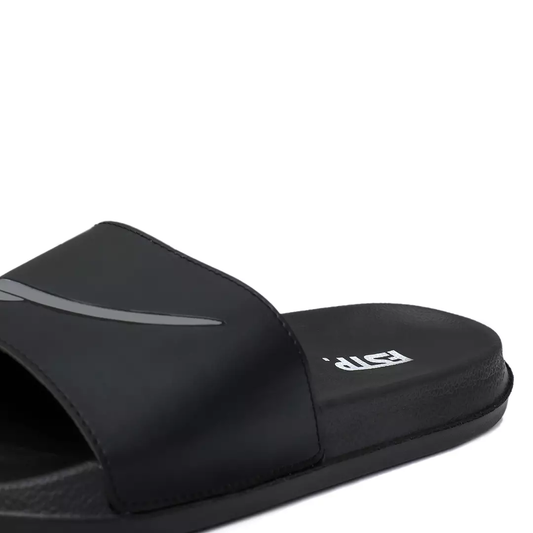 Soul Black Grey Sandal Pria Slide Footstep Footwear