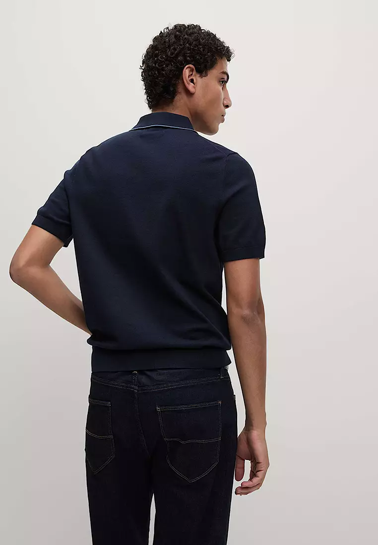 Cotton Rich Knitted Polo Shirt