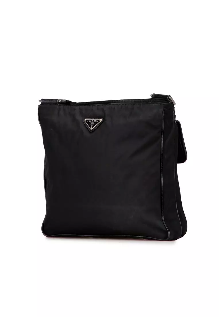 Pre-Loved Prada Tessuto Zip Top Crossbody