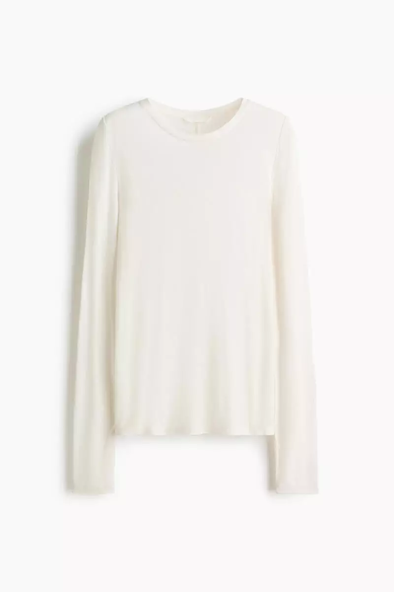 Wool-blend top