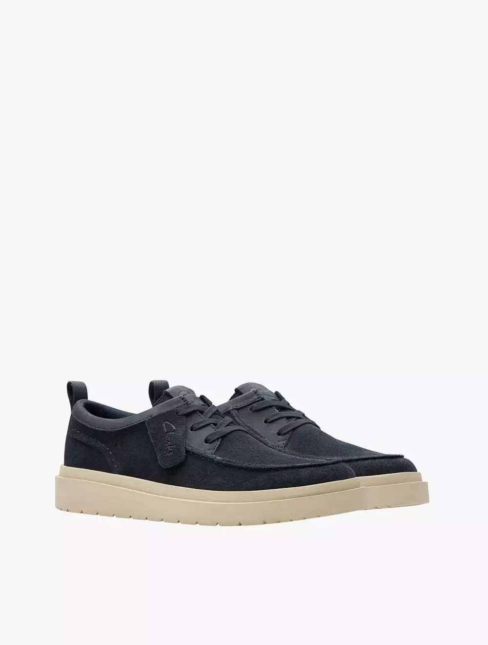 Clarks Polden Moc Navy Suede