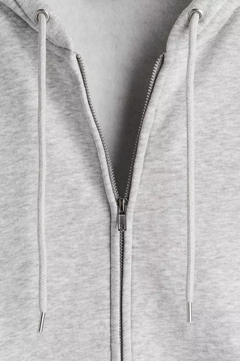 Zip-through hoodie