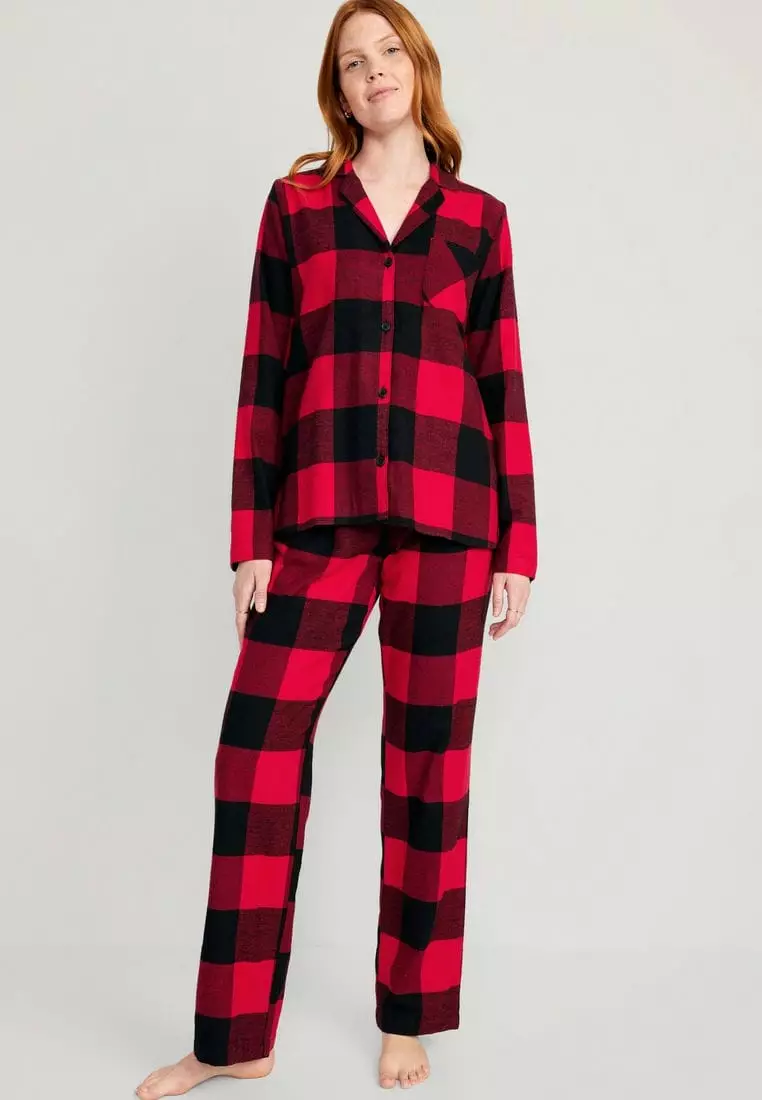 Buy Old Navy Matching Flannel Pajama Set for Women 2024 Online