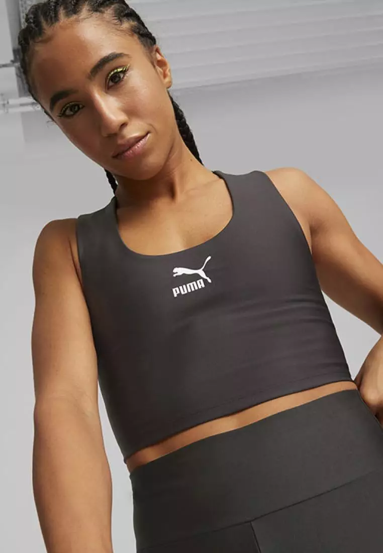 Puma chase ls outlet cropped top