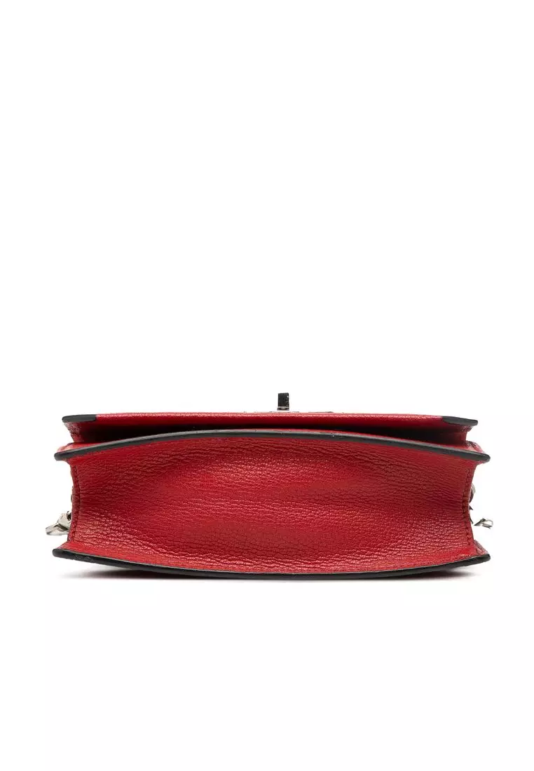 Pre-Loved Miu Miu Goatskin Madras Miu Logo Crossbody