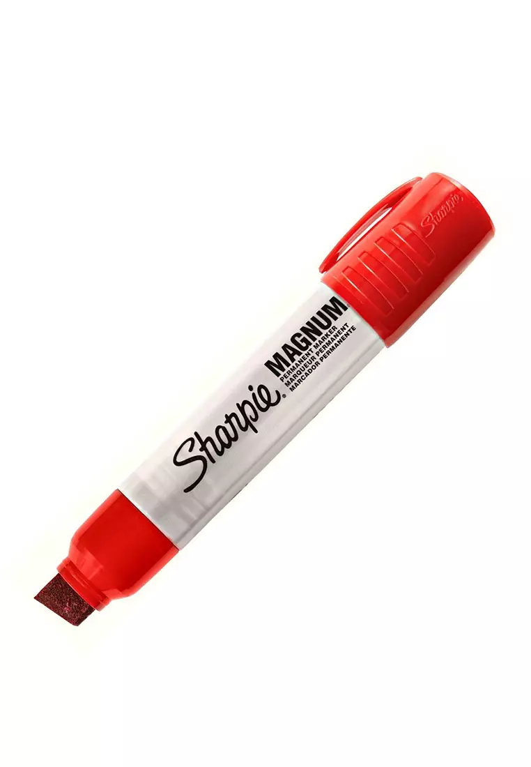 Sharpie Magnum Permanent Markers, Chisel Tip, Black, (Pack of 12) :  : Stationery & Office Supplies