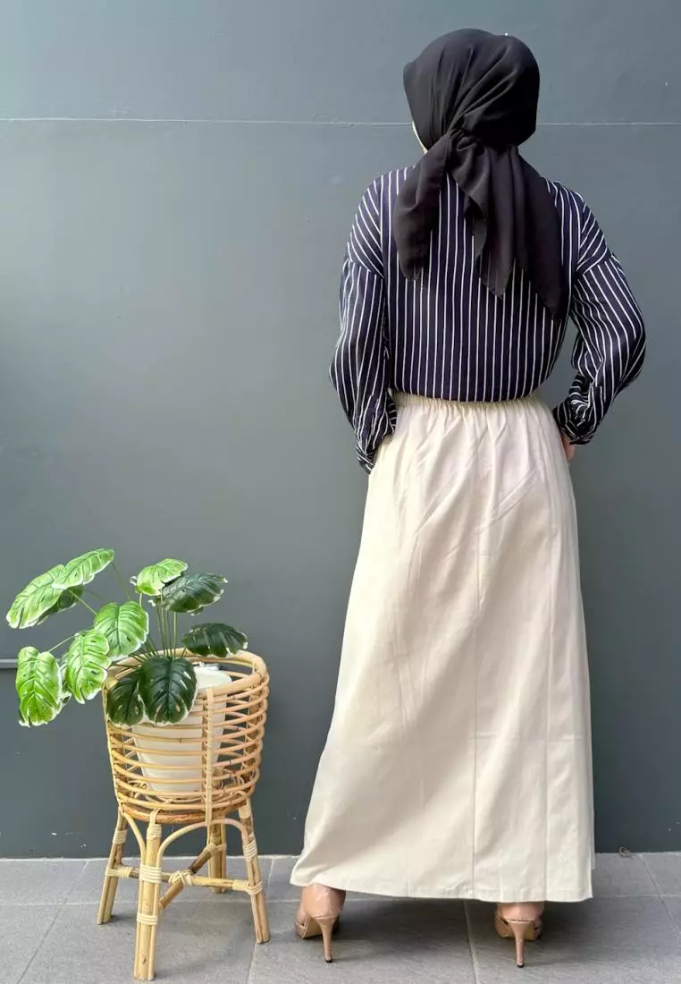 Aulia Skirt (Rok Panjang Twill Muslim Wanita)