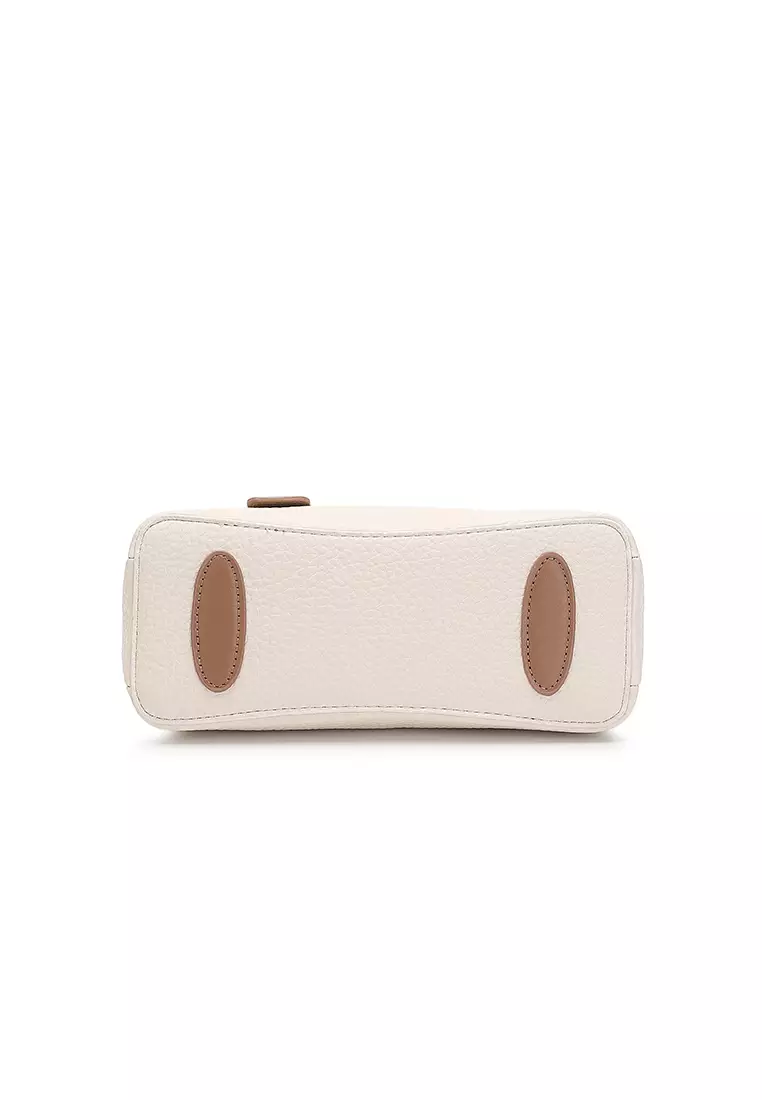 Women's Top Handle Bag / Sling Bag / Crossbody Bag - White