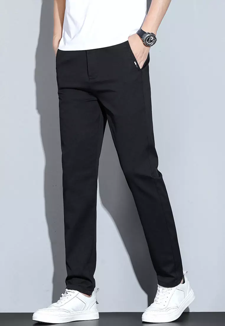 Elasticated Waist Slim Trousers