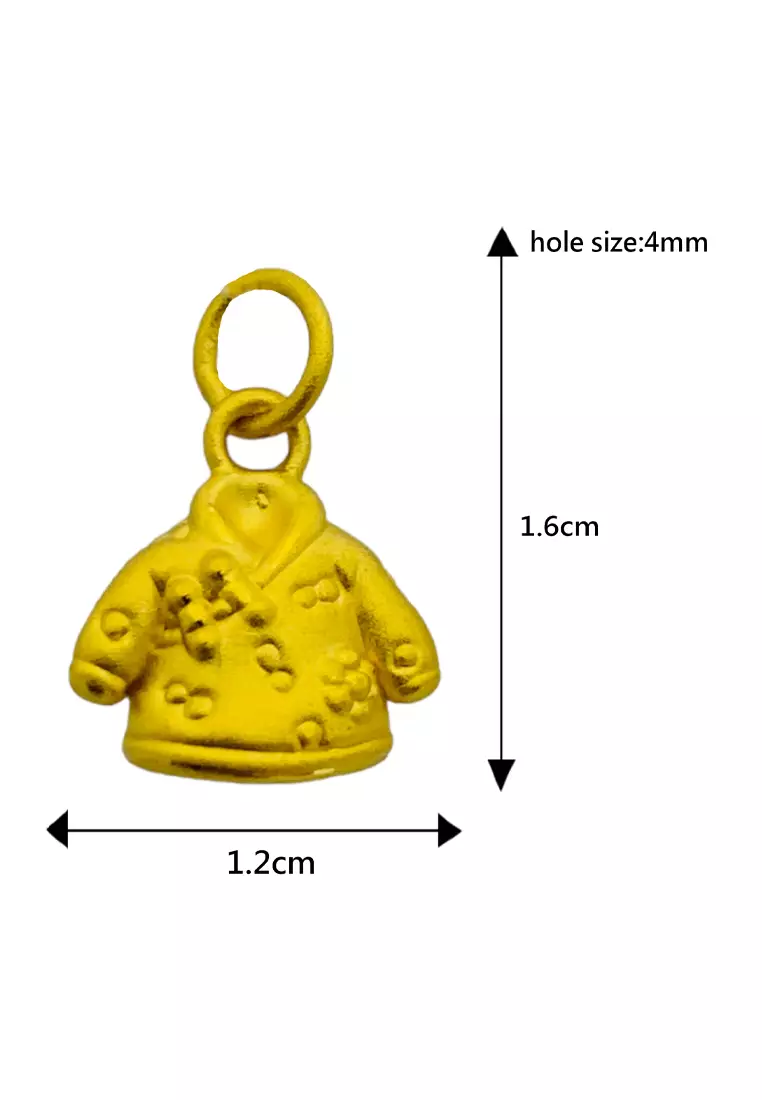 LITZ 999 (24K) Gold Pendant EP0348 (0.76g+/-)