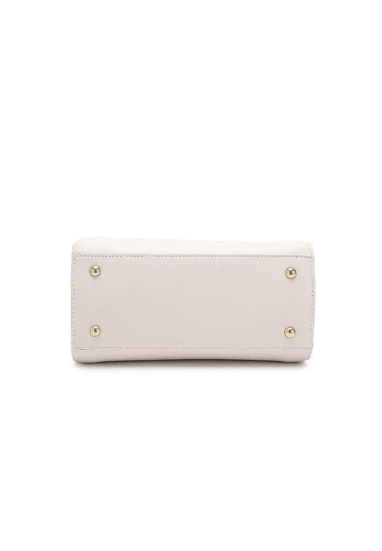 Women's Top Handle Bag / Sling Bag / Crossbody Bag - White