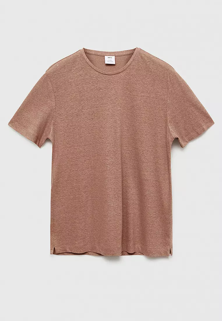 Regular-Fit Linen T-Shirt