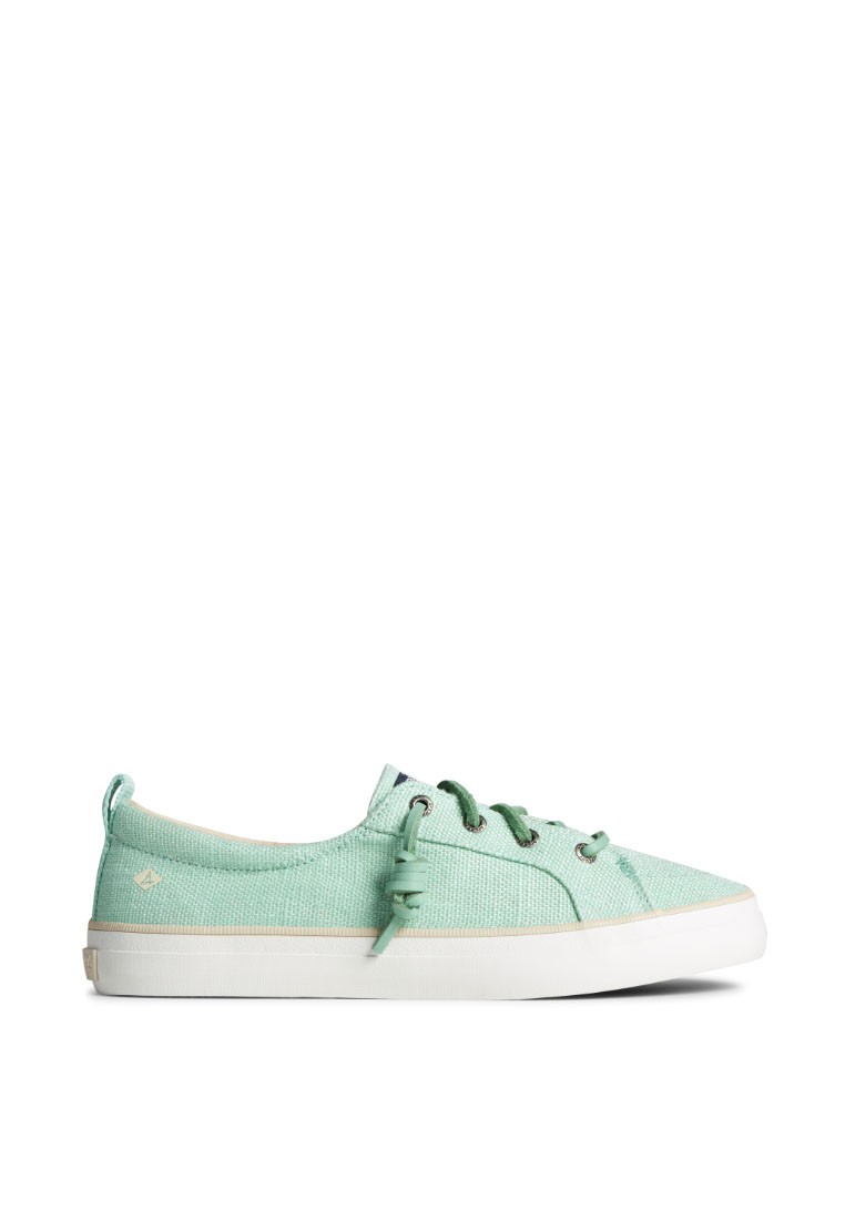 Sperry Women's Crest Vibe New Hemp Sneakers - Teal (STS88244)