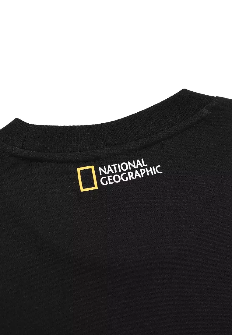 男女同款徽章半寬鬆短袖T恤