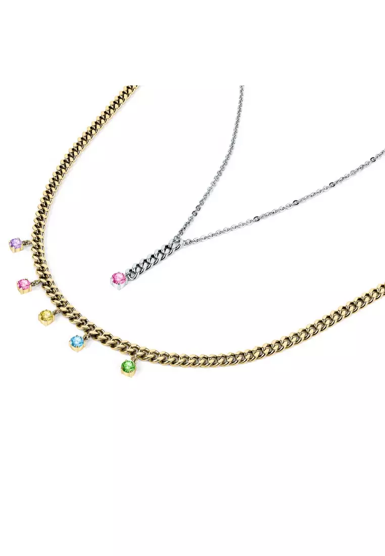 Morellato Poetica 38+7cm Women's Rainbow Necklace SAUZ01