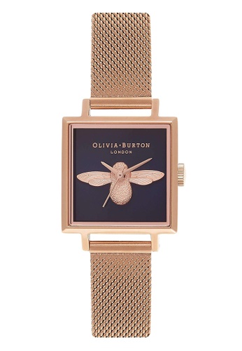 Buy Olivia Burton Moulded Bee Rose Gold 22 5 Mm Women S Watch Online On Zalora Singapore