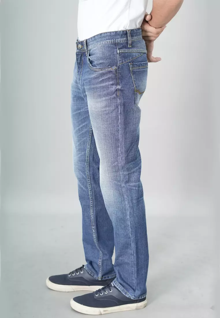 LGS - Celana Panjang Jeans - Premium - Stretch - Biru - Slim Fit - JPF.209.P103.A673.C