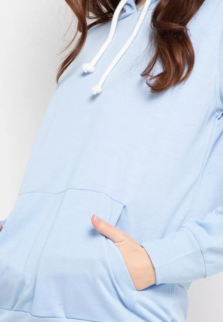 Basic Sweater Lengan Panjang Hoody Hoodie