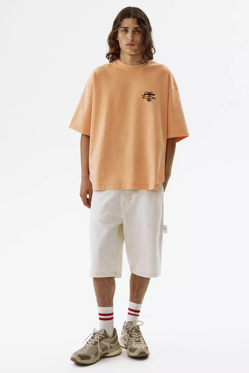 Oversized Fit Printed cotton T-shirt