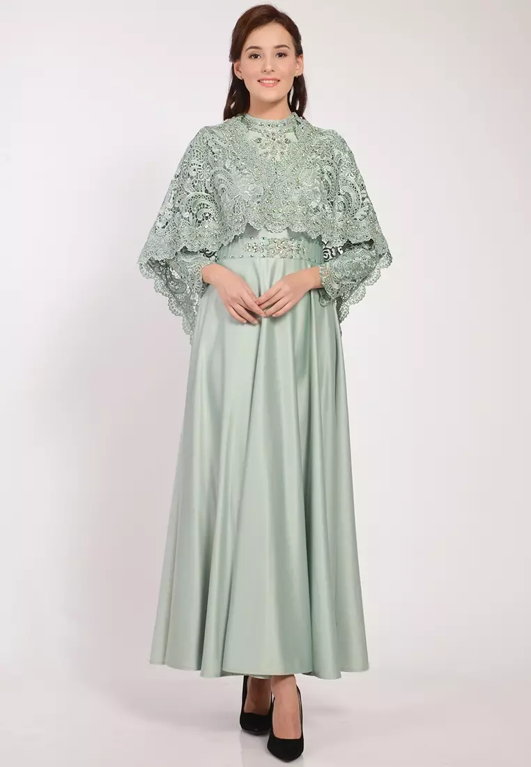 Bibiq Gamis Brokat Satin
