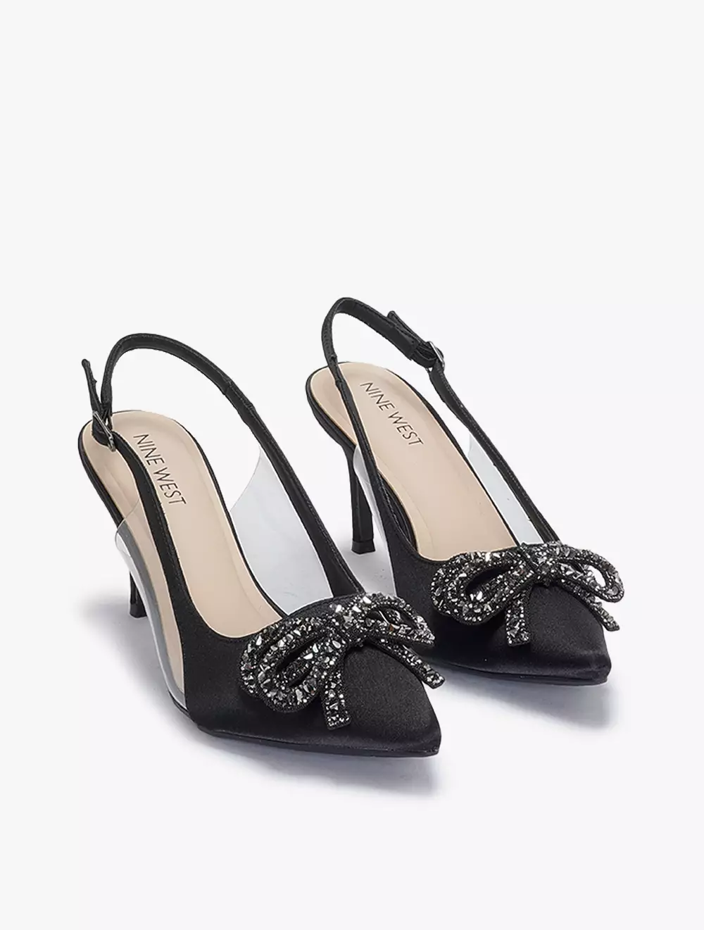 Payless Nine West Womens Evalyn Slingback Heels - Black_04