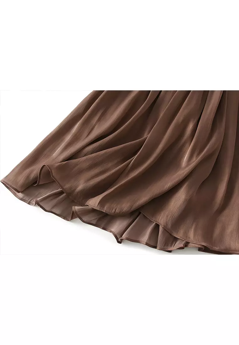 Summer Pearl Lightweight Maxi Skirt AF9818
