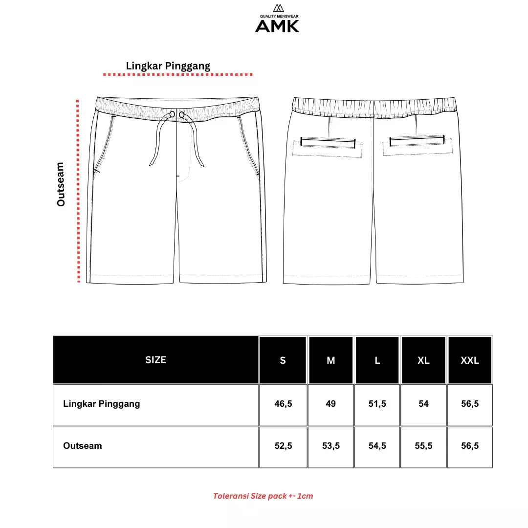 AMK Celana Pendek Pria SP Callisto Gray