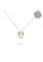 Millenne silver MILLENNE Made For The Night Heart Loop Studded Cubic Zirconia Rose Gold Necklace with 925 Sterling Silver B799AAC109ACB6GS_5