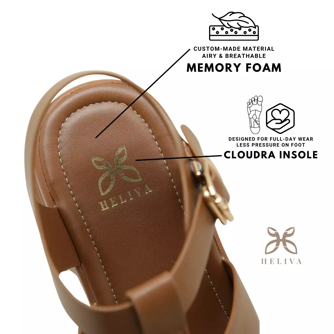 Heliva Pamela Platfrom Heels Rope Detailed Sol 6cm