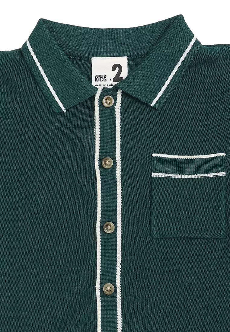 Knitted Short Sleeve Shirt