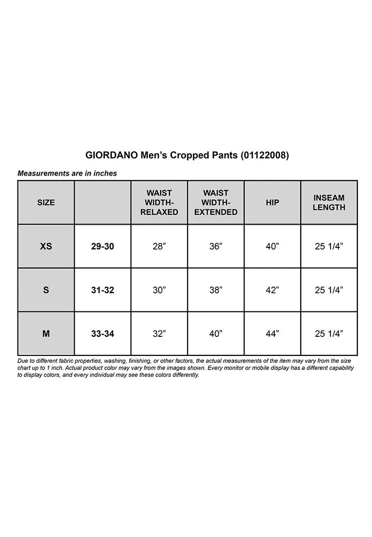 Buy Giordano Men's Cropped Pants 2024 Online | ZALORA Philippines image.