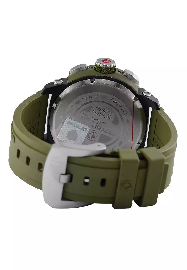Expedition - Jam Tangan Chronograph Pria - Green - Rubber Strap - 6781PMCRTBBAGN