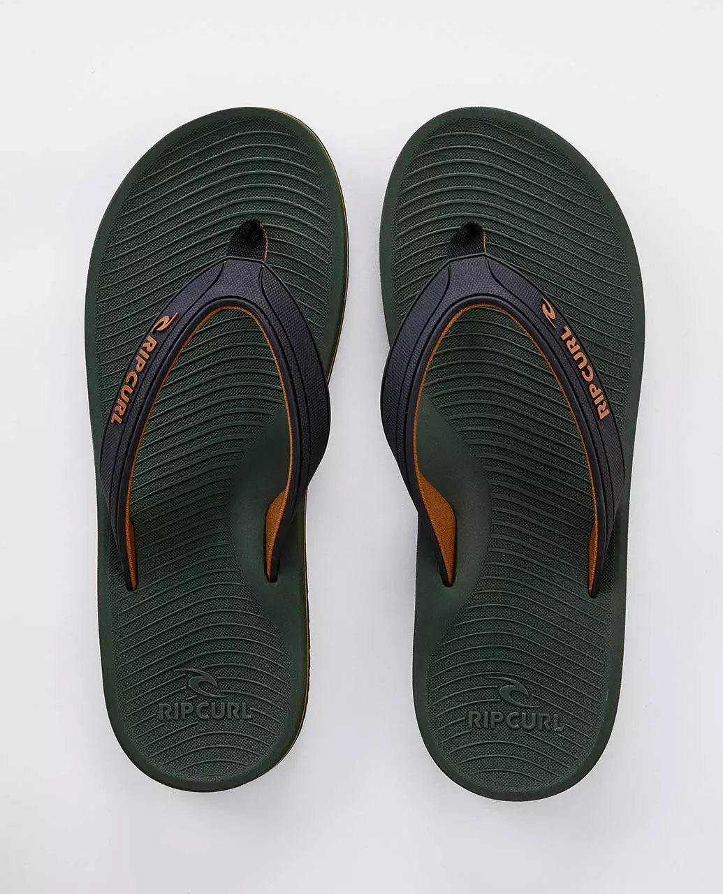 Rip Curl Men Tunnels Bloom Thongs - Olive