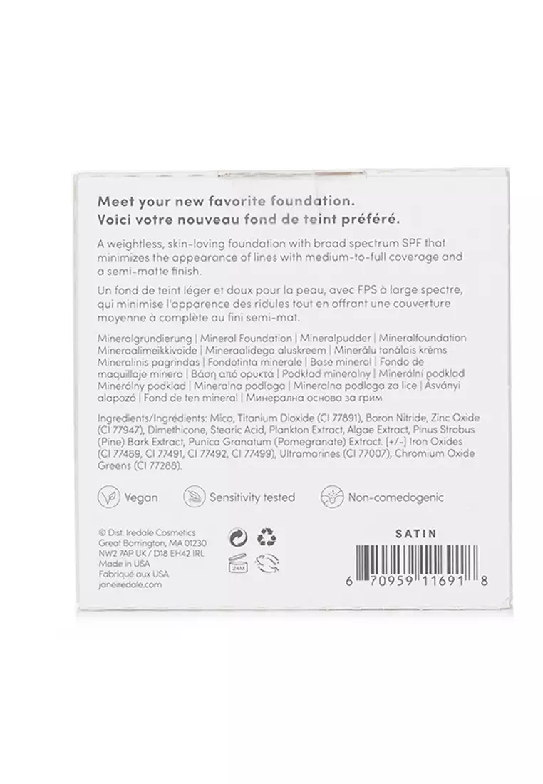 Jane Iredale - Purepressed Base Mineral Foundation Refill Spf 20 - Satin 9.9g/0.35oz