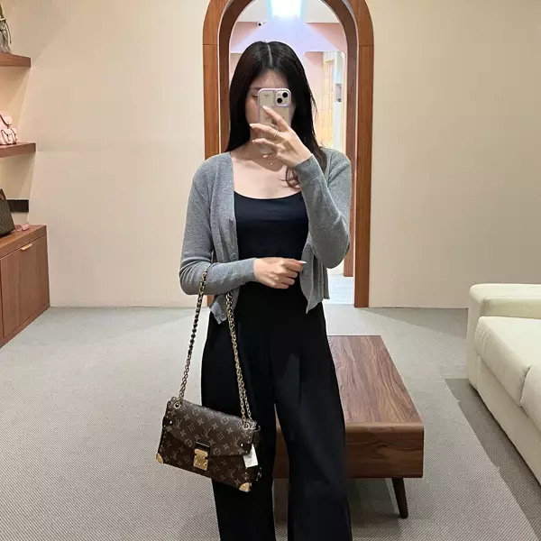 Tas LV LOUIS VUITTON TRUNKIE MONOGRAM BROWN CHAIN SHOULDER BAG 100% ORIGINAL