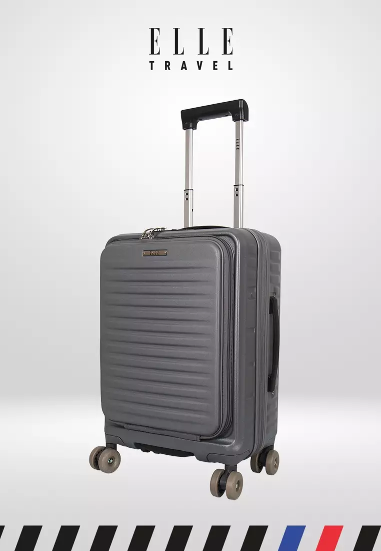 Jual ELLE ELLE TRAVEL Koper 20 inci 31280ST-20 Metalic Dark Grey ...