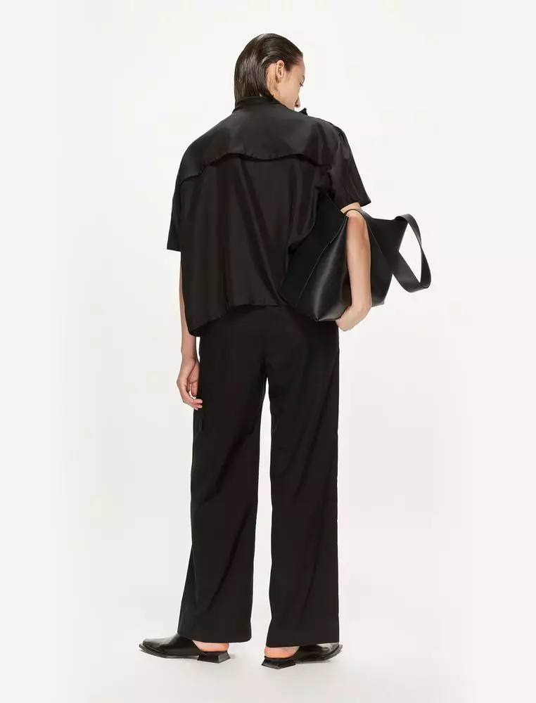 JNBY Women's Silk 3/4-Sleeve Loose Top