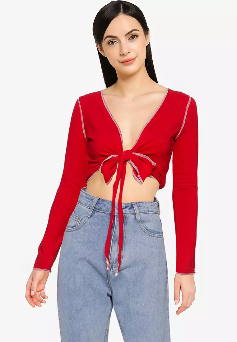 Hollister wrap front top store