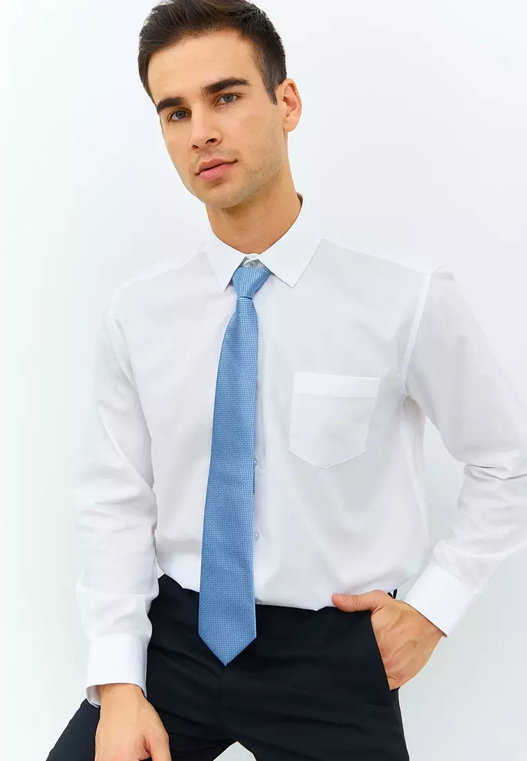 Jobb Penley Kemeja Pria Lengan Panjang Regular Fit Putih