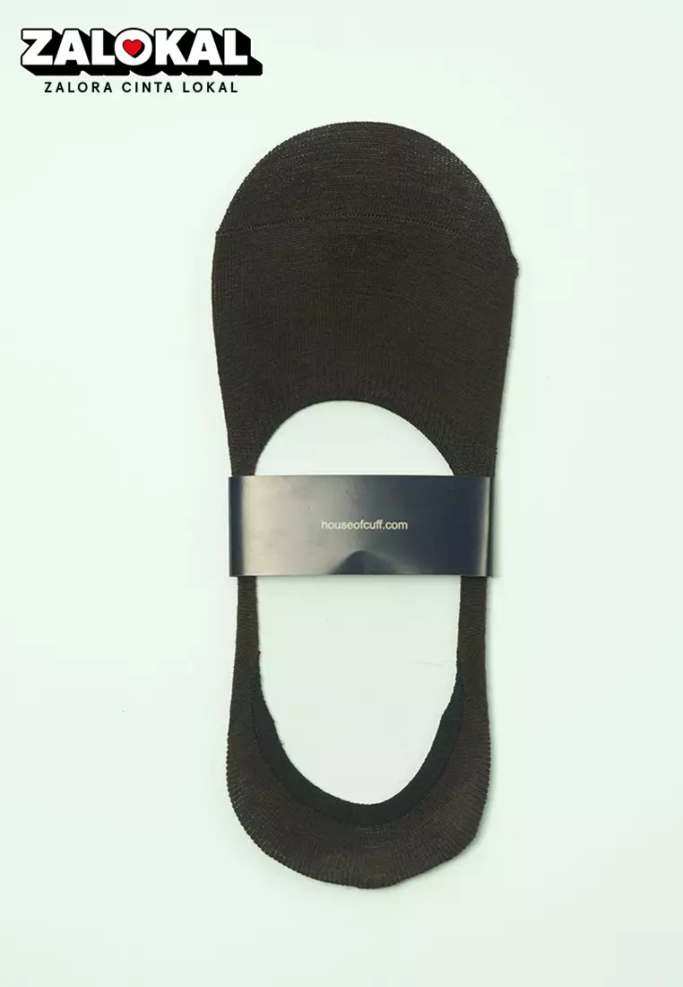 Houseofcuff Kaos Kaki SHOE LINER SOCKS DARK BROWN