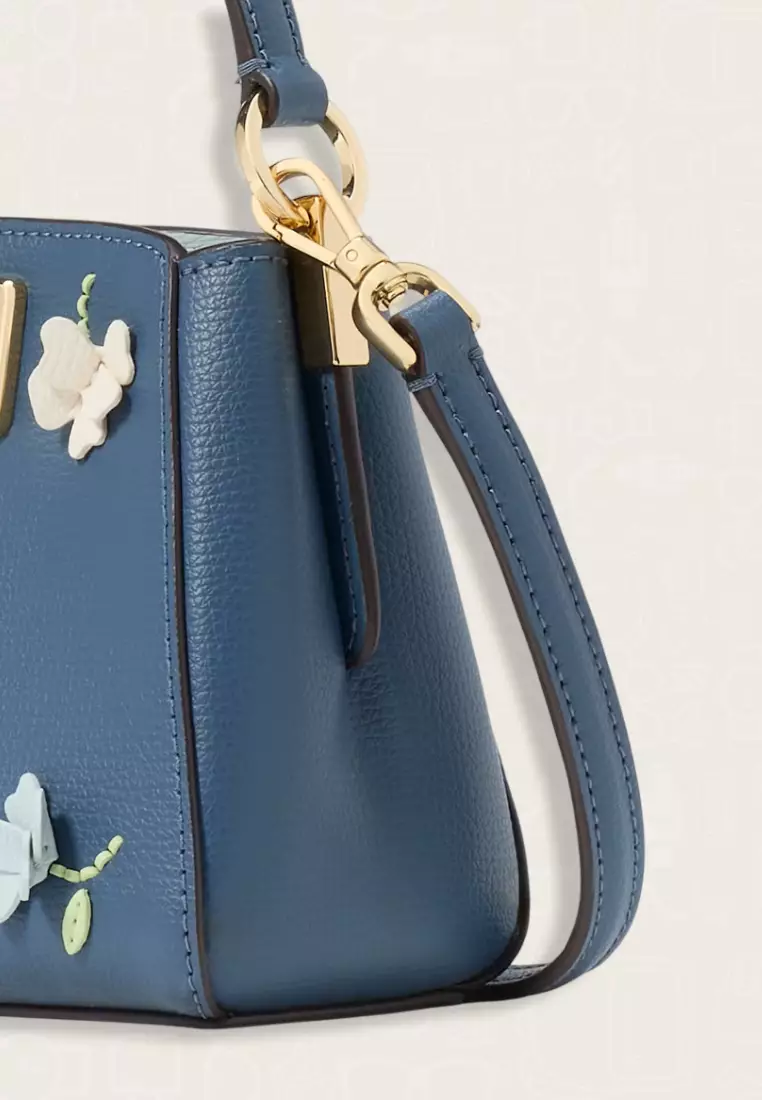 Kate Spade Phoebe Applique Mini Top Handle Crossbody Bluestone Multi