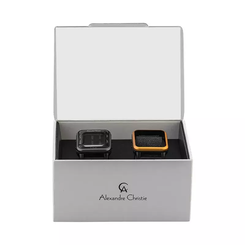 Jam Tangan Unisex Wanita Pria Alexandre Christie Digital AC 9344 MH RIPBAYL Rubber Strap