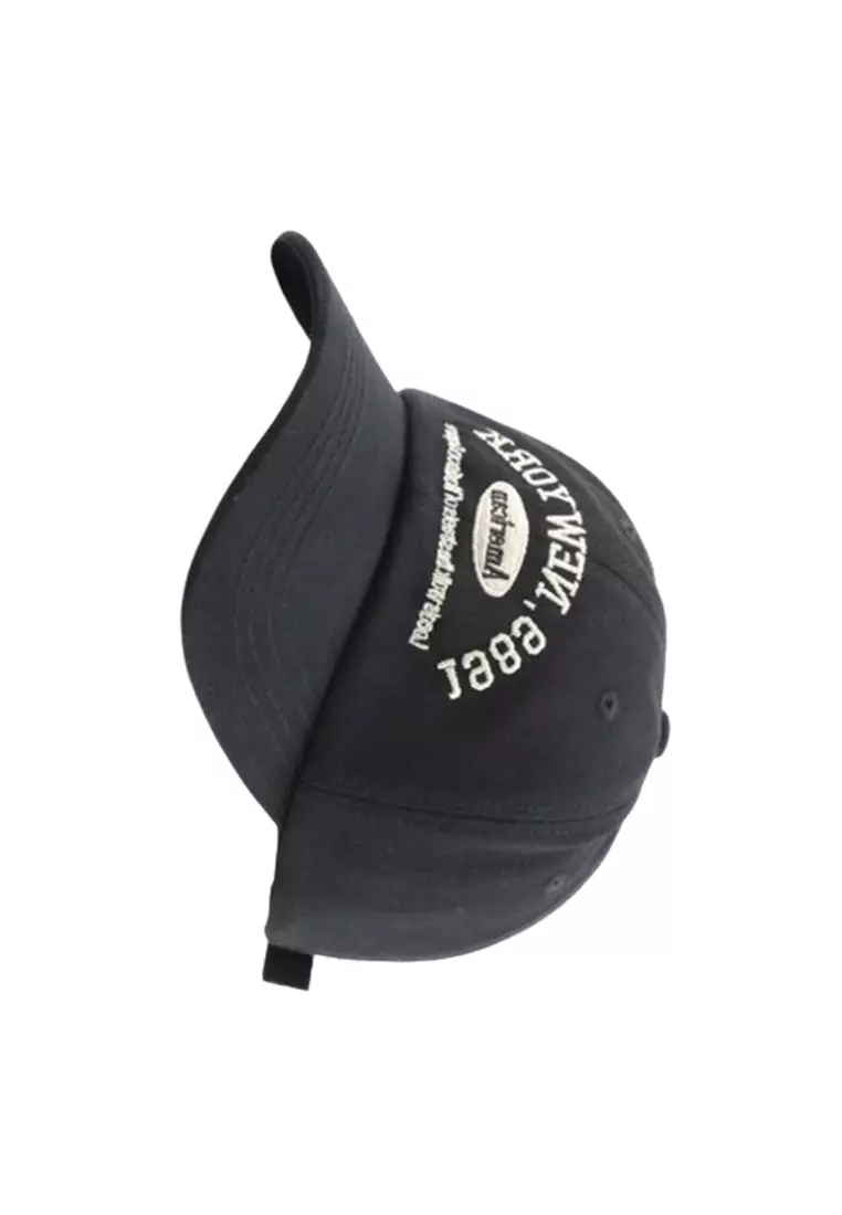 Topi Baseball Male Female Korean Version Couple ORIGINAL - Black