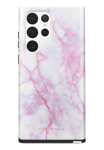 Polar Polar pink Pink White Samsung Galaxy S22 Ultra 5G Dual-Layer Protective Phone Case (Glossy) E6AE4AC435CD34GS_1