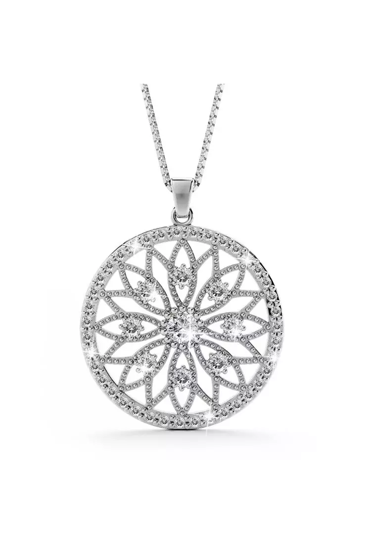 Buy Bullion Gold BULLION GOLD Flower of Life Intricate Pendant Necklace