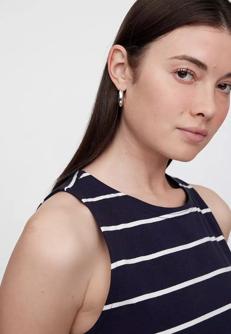 Sleeveless Shift Mini Dress