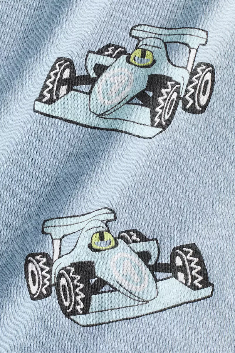 Motif-detail cotton T-shirt
