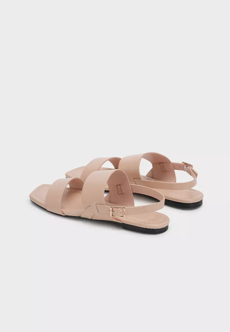 ANKLE STRAP FLAT SANDAL休闲平底凉鞋